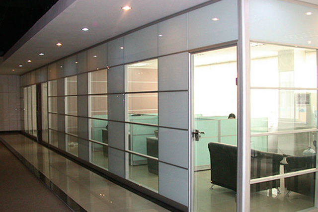 上海玻璃面板隔断 玻璃面板组合隔断 办公室玻璃隔断墙 WGGP015-品源