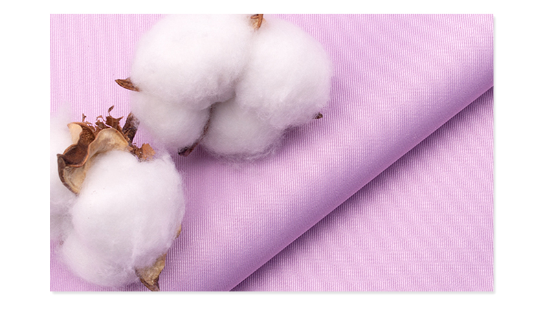 精密纺双面卡医护面料#紫荷粉